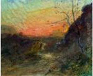 Champrofond, Environs De Cremieu. by Francois Auguste Ravier