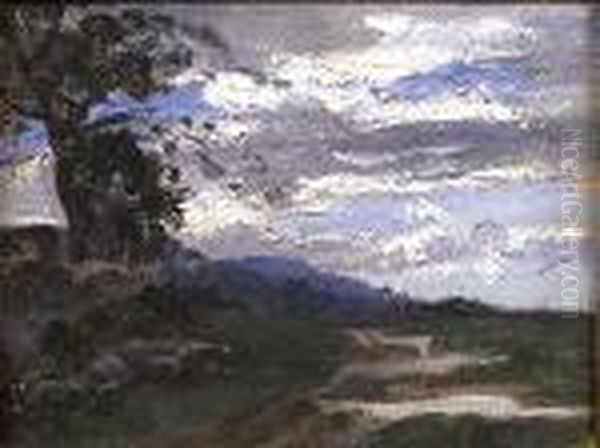 Paysage Au Ciel D'orage. - view 1