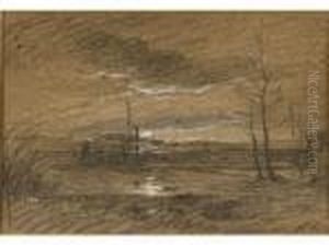Paysage Aux Environs De Morestel.