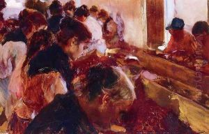 Stemming Raisins, Javea by Joaquin Sorolla Y Bastida