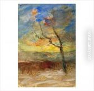 Arbre En Hiver by Francois Auguste Ravier