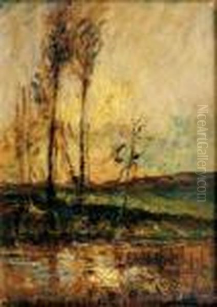 Peupliers En Bord De Riviere - view 1