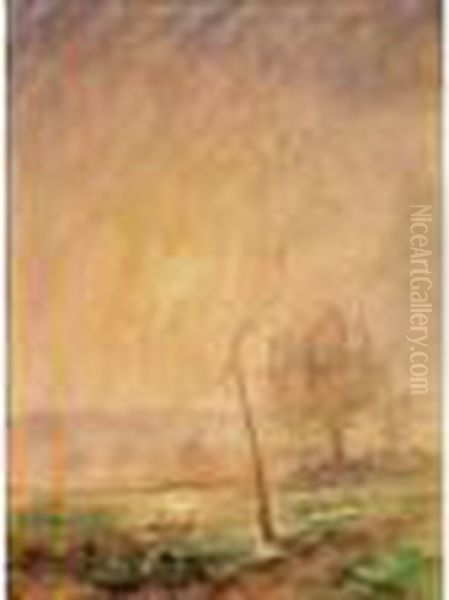 :coucher De Soleil Sur Letang A - view 1
