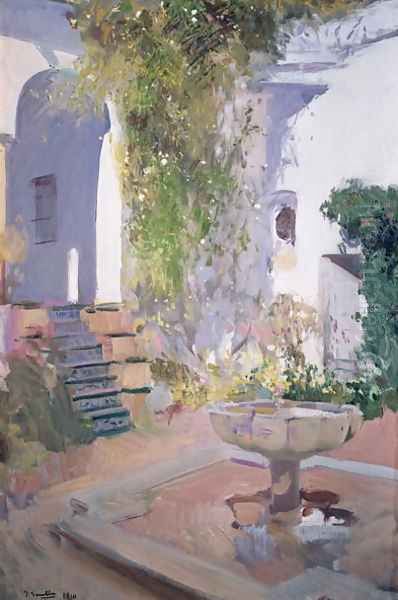 Garden Grotto, Alcazar de Seville, 1910 - view 1