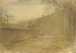 Paysage En Isere by Francois Auguste Ravier