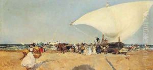 Arrival of the Boats by Joaquin Sorolla Y Bastida
