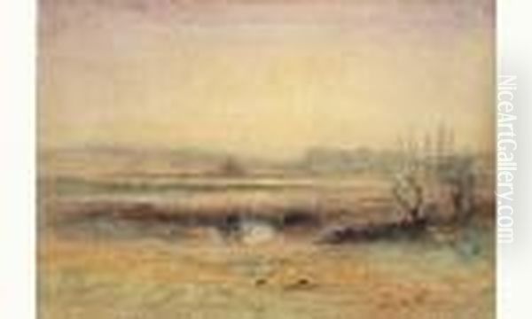 Paysage Au Soleil Couchant - view 1