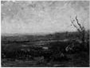 Paysage, Le Soir by Francois Auguste Ravier