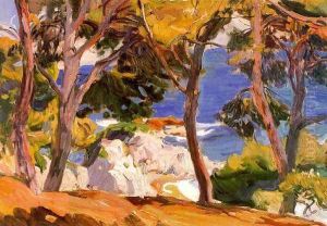 Coast of Santa Cristina, Lloret de Mar by Joaquin Sorolla Y Bastida