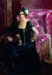 Clotilde in an Evening Dress, 1910