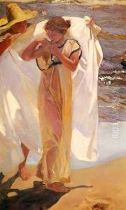 Saliendo del bano (Leaving the Bath) by Joaquin Sorolla Y Bastida