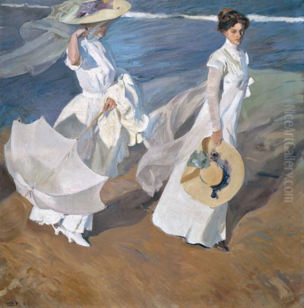 Strolling along the Seashore, 1909 - view 1