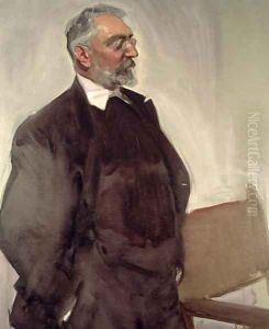 Portrait of Miguel de Unamuno y Jugo (1864-1936) c.1920 by Joaquin Sorolla Y Bastida