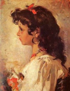 Cabeza de italiana (Head of a Italian Girl) by Joaquin Sorolla Y Bastida