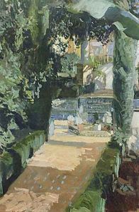 Court of the Dances, Alcázar, Sevilla by Joaquin Sorolla Y Bastida