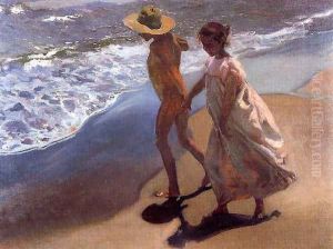 A l'Eau! by Joaquin Sorolla Y Bastida