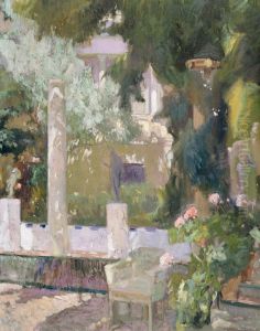 The Gardens at the Sorolla Family House, 1920 by Joaquin Sorolla Y Bastida