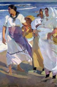 Valencian Fisherwomen, 1915 by Joaquin Sorolla Y Bastida