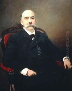 Portrait of Emilio Castelar y Ripoll, Spanish statesman, orator and writer by Joaquin Sorolla Y Bastida