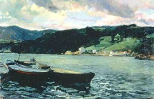 Estuary of the Nalon, Asturias by Joaquin Sorolla Y Bastida