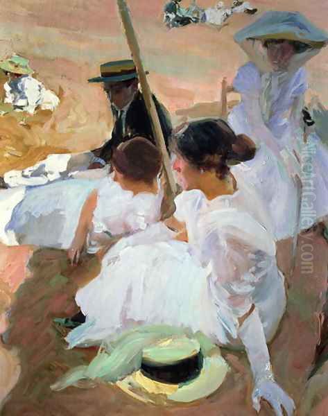 Under the Parasol Zarauz 1910 - view 1