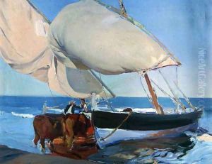 Sailing Boats, 1916 by Joaquin Sorolla Y Bastida