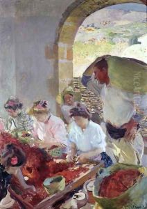 Preparing the Dry Grapes, 1890 by Joaquin Sorolla Y Bastida