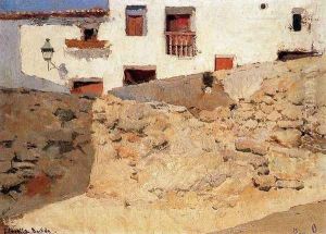 Buñol street by Joaquin Sorolla Y Bastida