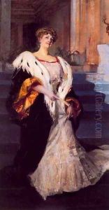 Portrait of Dona Elena Ortúzar Blasco Ibañez by Joaquin Sorolla Y Bastida