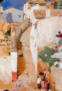 Street of Granada by Joaquin Sorolla Y Bastida