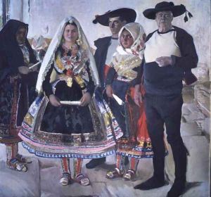 Typical Lagarterans 1912 by Joaquin Sorolla Y Bastida