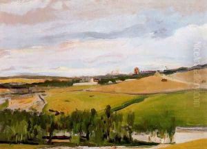 Landscape study by Joaquin Sorolla Y Bastida