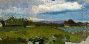 Levantine landscape by Joaquin Sorolla Y Bastida