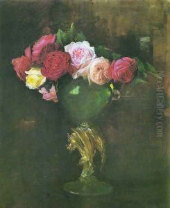 Roses by Joaquin Sorolla Y Bastida