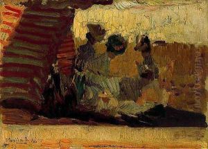 Beach of Biarritz 2 by Joaquin Sorolla Y Bastida