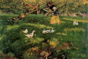 Reaping of Asturias by Joaquin Sorolla Y Bastida