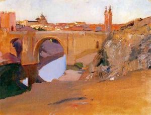 View of the Tajo, Toledo by Joaquin Sorolla Y Bastida