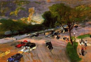 Entrance to Central Park by Joaquin Sorolla Y Bastida