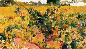 Vineyards study by Joaquin Sorolla Y Bastida