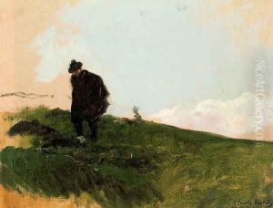 Landscape with a Figure by Joaquin Sorolla Y Bastida