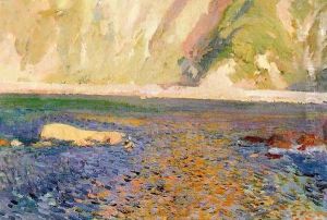 Study of River, San Sebastian by Joaquin Sorolla Y Bastida