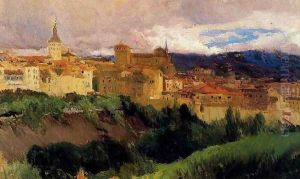 View of Segovia by Joaquin Sorolla Y Bastida