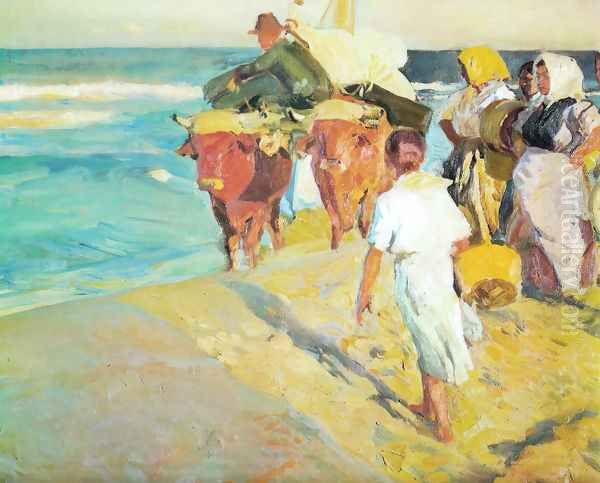 Pulling the boat - view 1