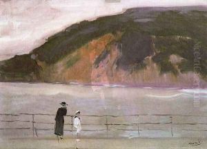 The breakwater (San Sebastian) by Joaquin Sorolla Y Bastida