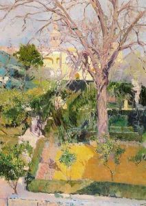 Gardens of the Alcazar in Seville by Joaquin Sorolla Y Bastida