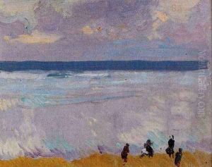 Grey sea (San Sebastian) by Joaquin Sorolla Y Bastida