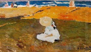 Maria at sea by Joaquin Sorolla Y Bastida