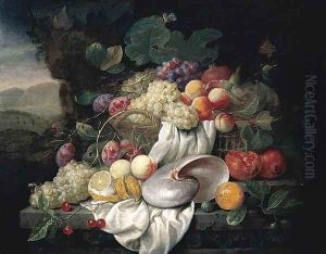 Still-Life of Fruit 1663 by Joris Van Son