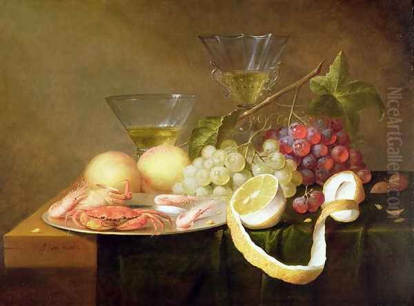 A still life with glasses - view 1