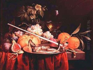 Still Life with Clay Pipe by Joris Van Son